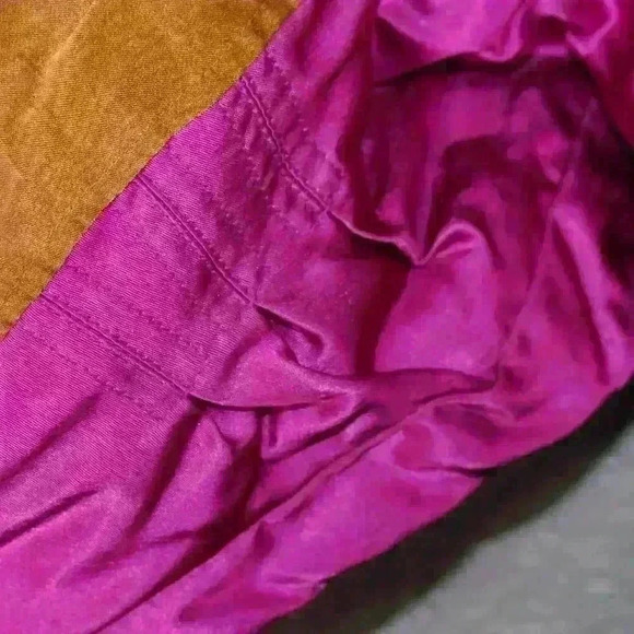 VINTAGE 80s Gerry Ski Snow Coat Metallic Copper Purple Space Age Women Large - Picture 9 of 16